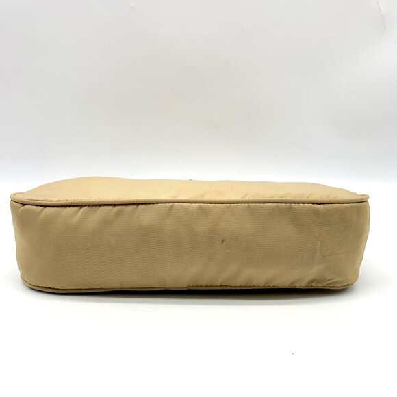 Prada Beige Tessuto Nylon Small Pouch Vintage Handbag - Picture 5 of 12